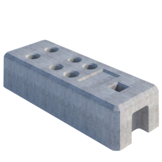 Stopa betonowa do ogrodzeń 590x220x130 mm 24 kg